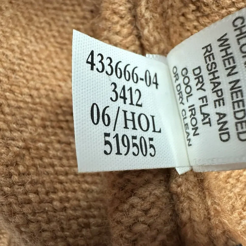 Vintage Banana Republic Wool Cashmere Angora Sweater Vest Mens Sz. S Camel Brown